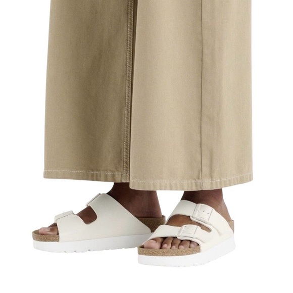 Birkenstock Shoes - Birkenstock Papillio Platform Arizona Sandals Size 38 White